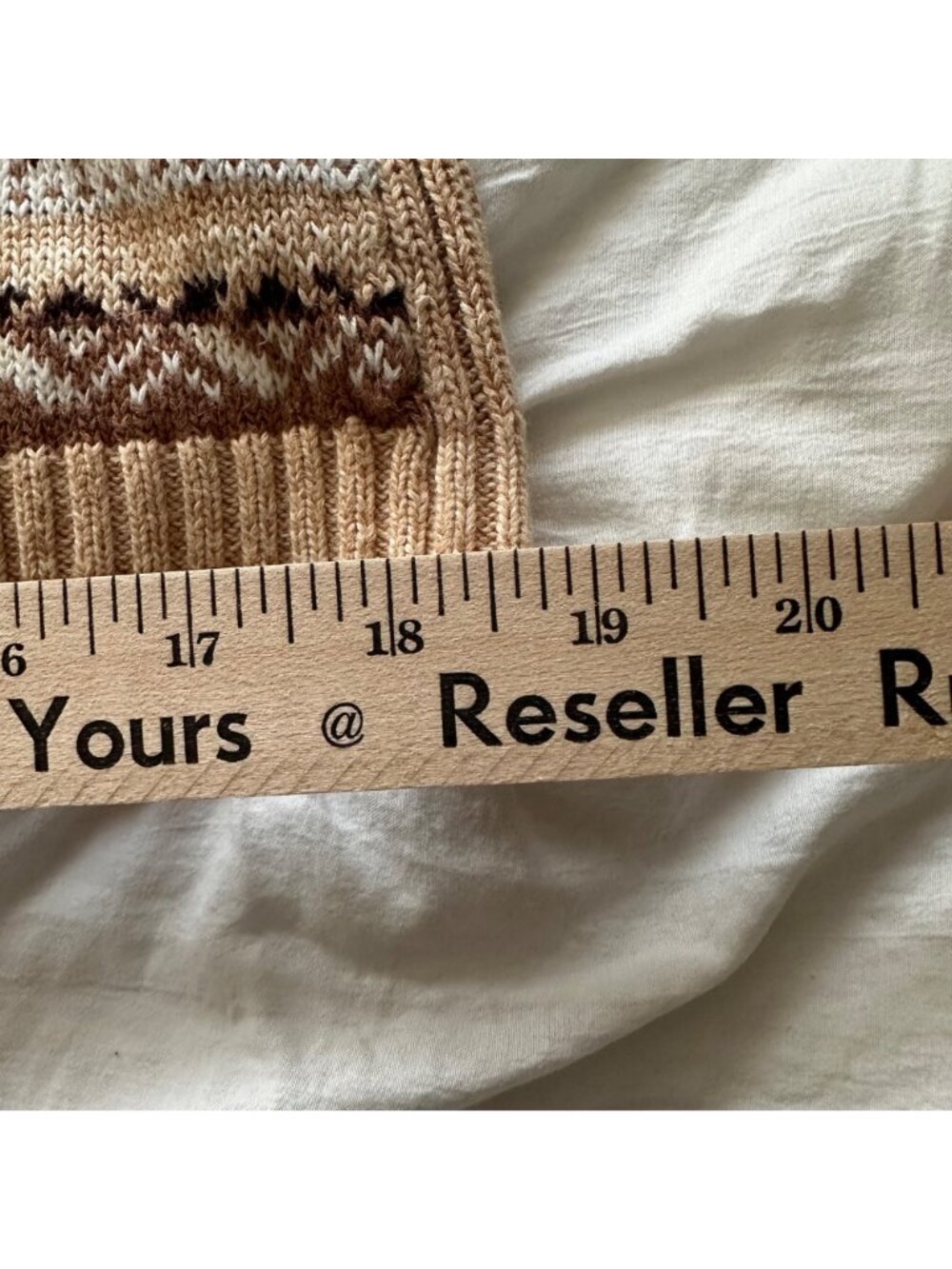 Tiara Intl Vintage SZ M Fair Isle Sweater Jacket Cotton Blend Cozy Hygge - Picture 6 of 9